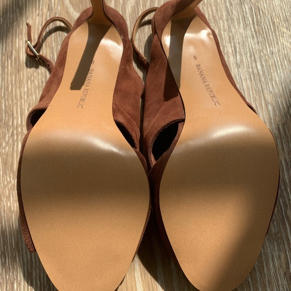 Banana Republic Suede Open-Toe Slingback Sandals - Picture 6 of 6